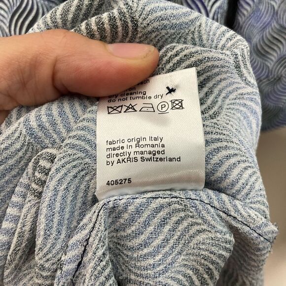 Akris Punto Marla Abstract Diamond Print Long Sleeve Dress Size US 6 - Picture 8 of 8